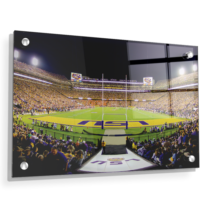LSU TIGERS - LSU End Zone - College Wall Art #Acrylic
