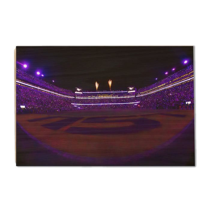 LSU Tigers - LSU It's 4th Quarter - College Wall Art #Wood