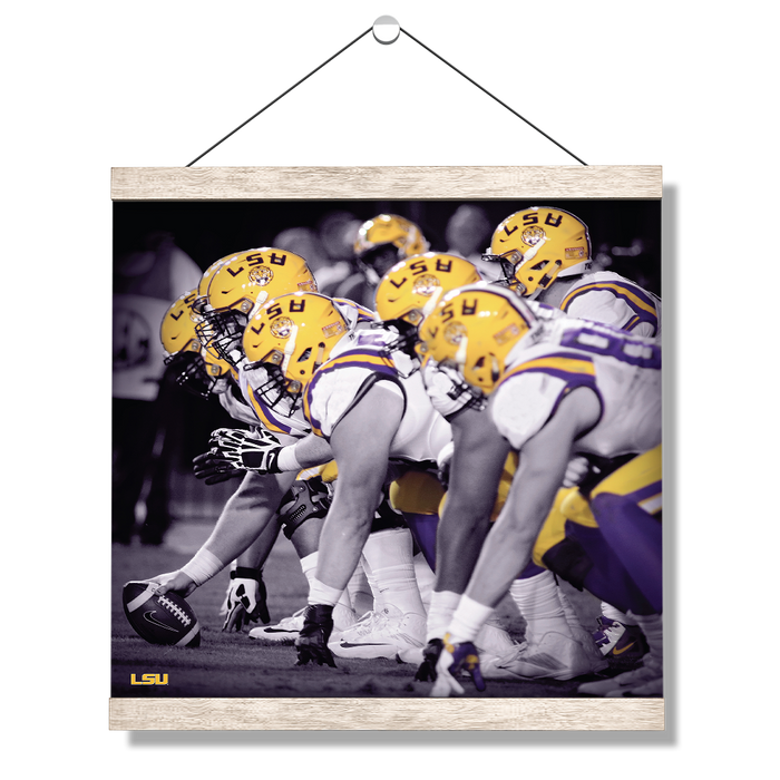 LSU Tigers - LSU Line - College Wall Art #Hanging Canvas