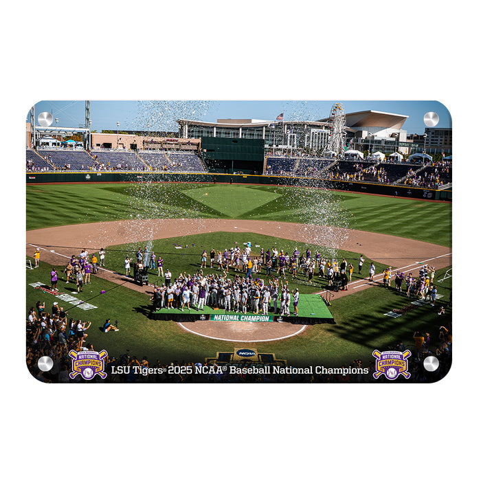 LSU Tigers - LSU Tigers 2025 NCAA Baseball National Champions - College Wall Art #Metal