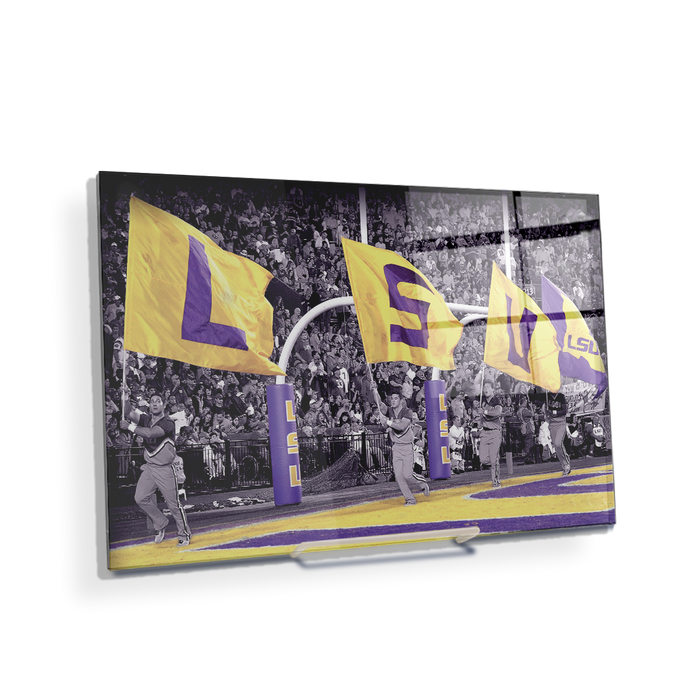 LSU Tigers - LSU Touchdown Flags - College Wall Art #Acrylic Mini