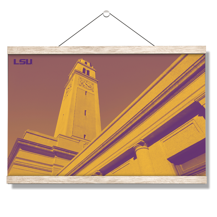 LSU Tigers - LSU Tower - College Wall Art #Hanging Canvas