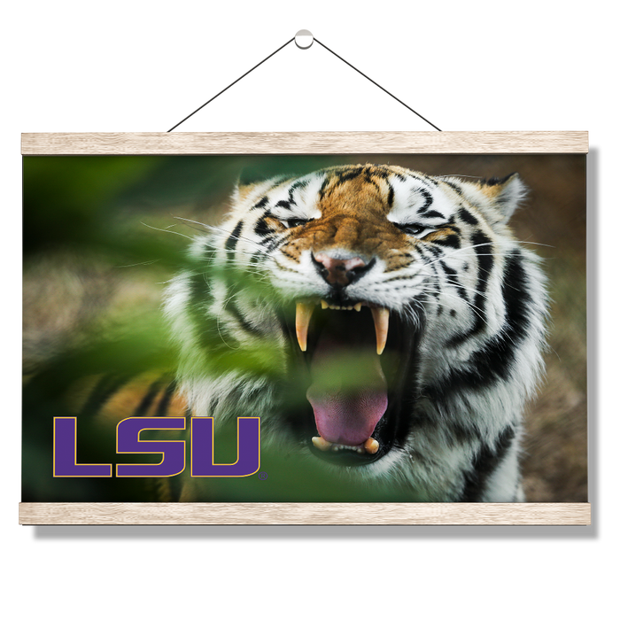 LSU Tigers - Mike the Tiger - College Wall Art #Hanging Canvas