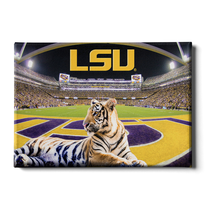 LSU Tigers - Mike VII's Kingdom - College Wall Art #Canvas
