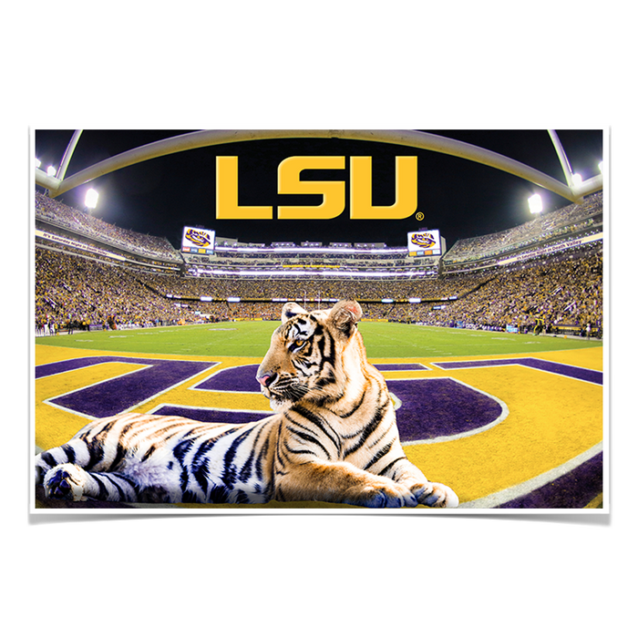 LSU Tigers - Mike VII's Kingdom - College Wall Art #Poster