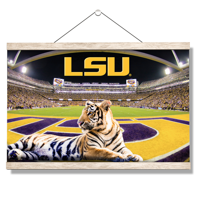 LSU Tigers - Mike VII's Kingdom - College Wall Art #Hanging Canvas