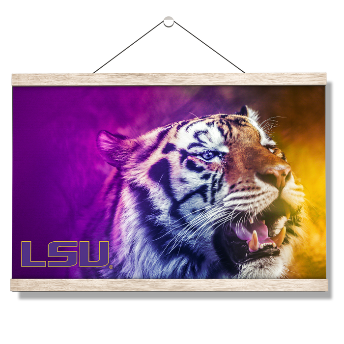LSU Tigers - Mike's Colors - College Wall Art #Hanging Canvas