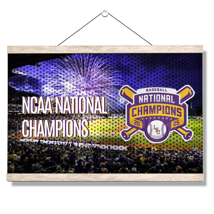 LSU Tigers - NCAA Baseball National Champions - College Wall Art #Hanging Canvas
