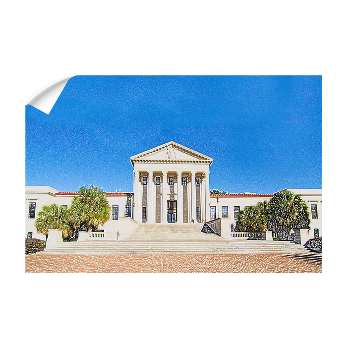 LSU Tigers - Paul M. Hebert Law Center Sketch - College Wall Art #Wall Decal