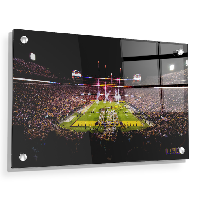 LSU Tigers - Saturday Night in Death Valley - College Wall Art #Acrylic