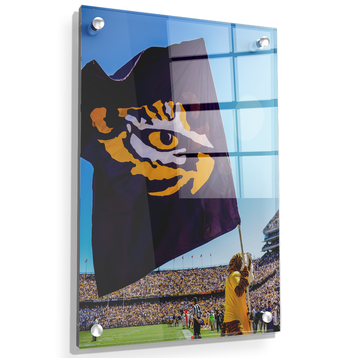 LSU Tigers - Tiger Flag - College Wall Art #Acrylic