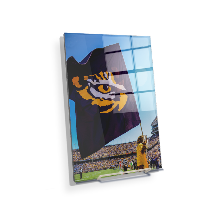 LSU Tigers - Tiger Flag - College Wall Art #Acrylic Mini