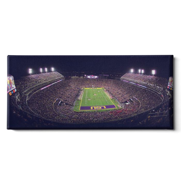 LSU Tigers - Tiger Stadium Pano - College Wall Art #Canvas