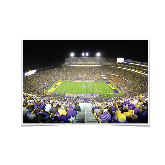 LSU TIGERS - Tiger Stadium View - College Wall Art #Poster