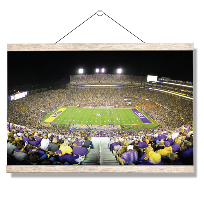 LSU TIGERS - Tiger Stadium View - College Wall Art #Hanging Canvas