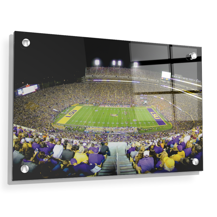 LSU TIGERS - Tiger Stadium View - College Wall Art #Acrylic