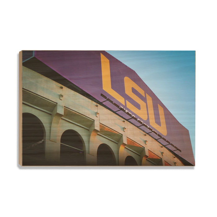 LSU Tigers - Tiger Stadium - College Wall Art #Wood