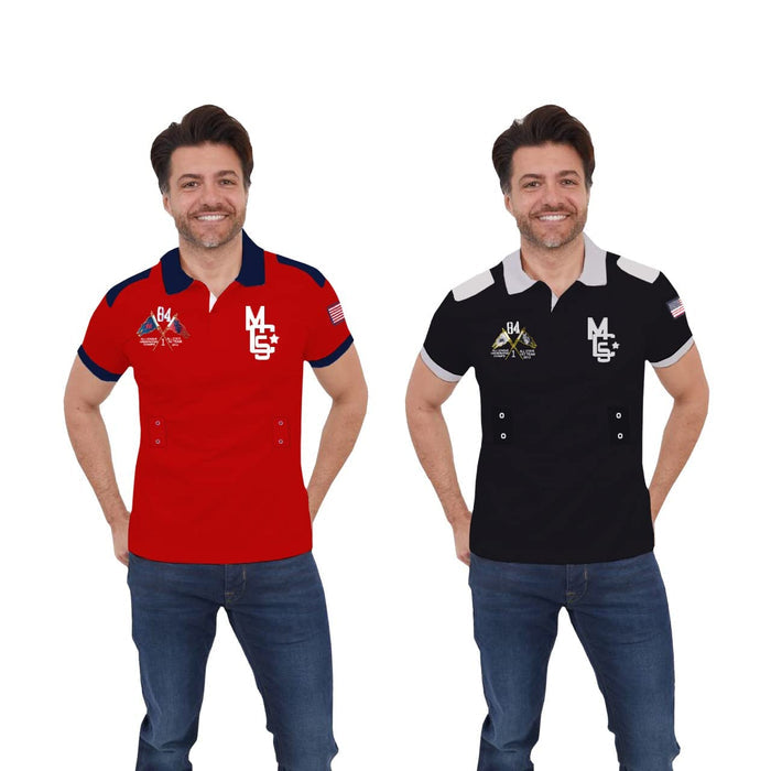 Men’s Short-Sleeve Cotton Polo Shirt (S, M & XL)