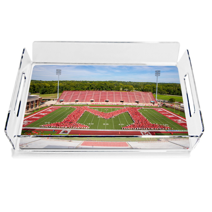 Miami RedHawks - Love and Honor Celebration Miami M Decorative Tray