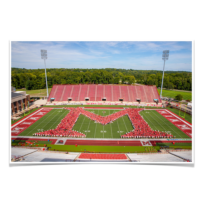 Miami RedHawks - Love and Honor Celebration Miami M - College Wall Art #Poster