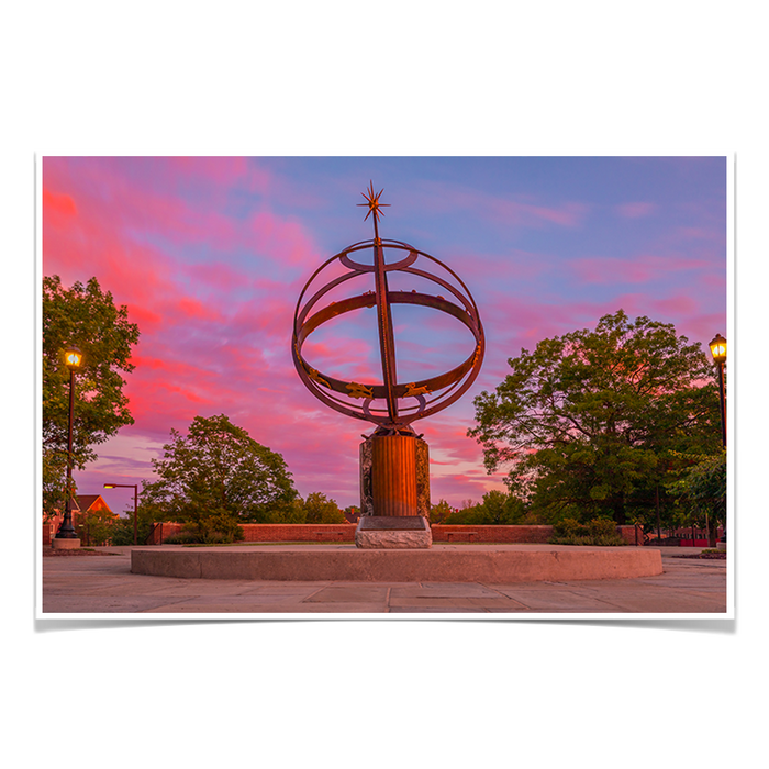 Miami RedHawks - Sundial Sunset - College Wall Art #Poster