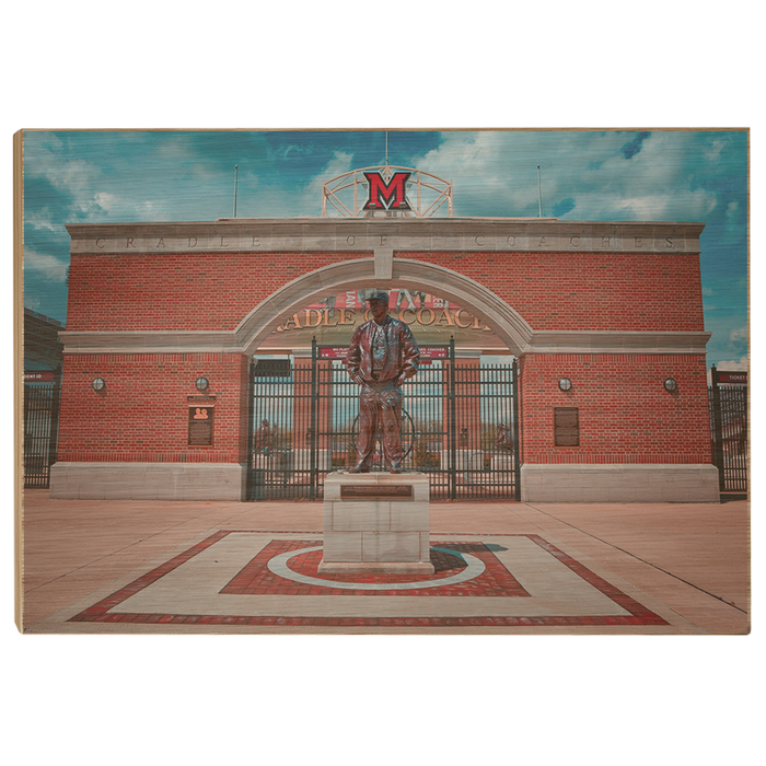 Miami RedHawks<sub>&reg;</sub> - Miami Cradle of Coaches - College Wall Art#Wood