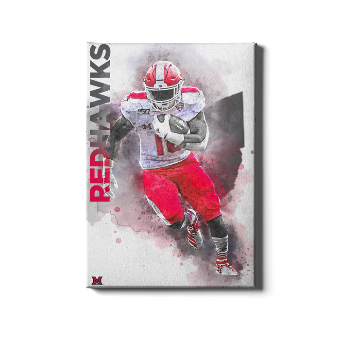 Miami RedHawks<sub>&reg;</sub> - Miami RedHawks<sub>&reg;</sub> Football - College Wall Art#Canvas