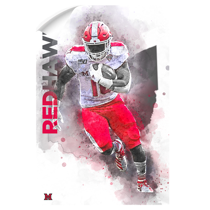 Miami RedHawks<sub>&reg;</sub> - Miami RedHawks<sub>&reg;</sub> Football - College Wall Art#Wall Decal