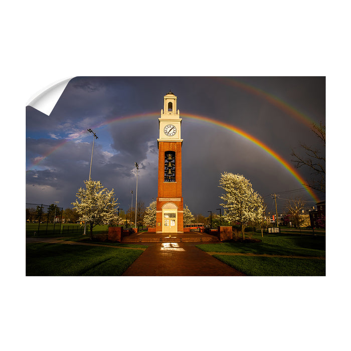 Miami RedHawks<sub>&reg;</sub> - Miami University Bell Tower Rainbow - College Wall Art #Wall Decal