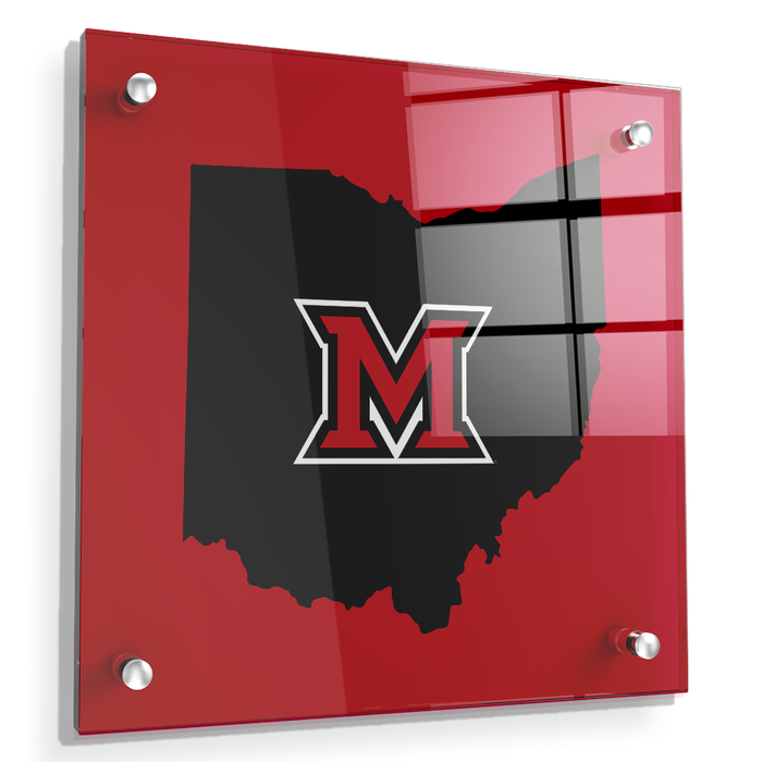 Miami RedHawks<sub>&reg;</sub> - Miami - College Wall Art#Acrylic