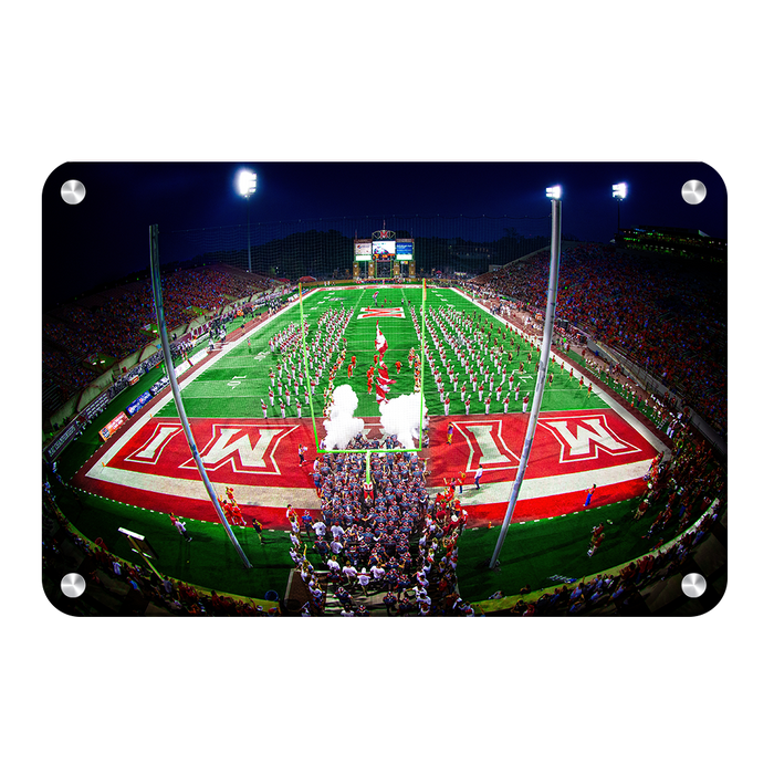 Miami RedHawks<sub>&reg;</sub> - Yager Stadium Grand Entrance - College Wall Art#Metal