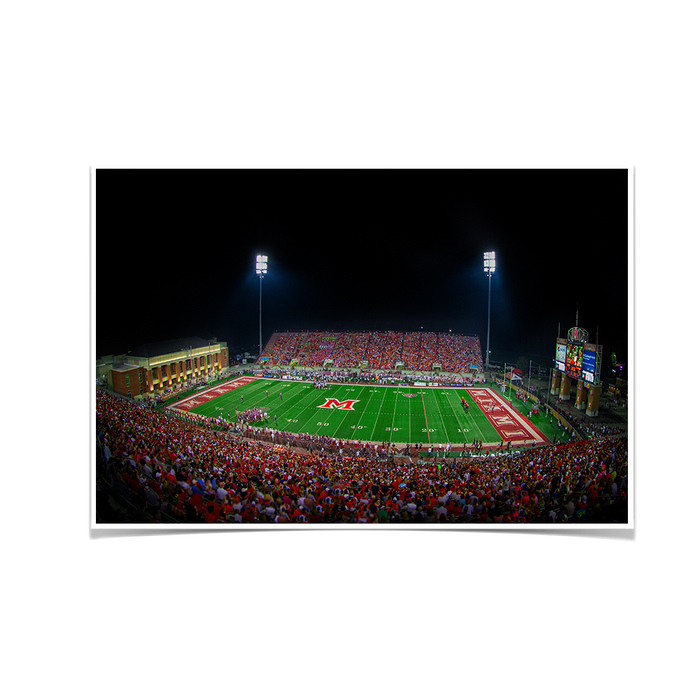 Miami RedHawks<sub>&reg;</sub> - Yager Stadium - College Wall Art#Poster