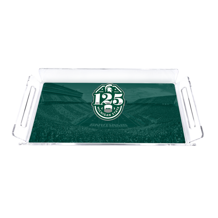 Michigan State Spartans - 125 Years of Michigan State Football Decorative Serving Tray