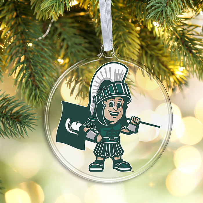Michigan State Spartans - Sparty Youth Ornament & Bag Tag