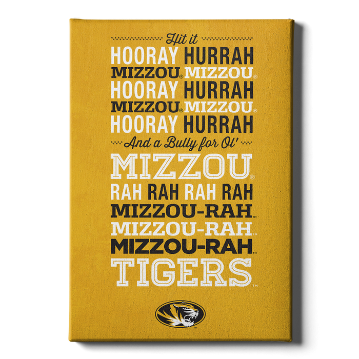 Missouri Tigers - Hooray Mizzou - College Wall Art #Canvas
