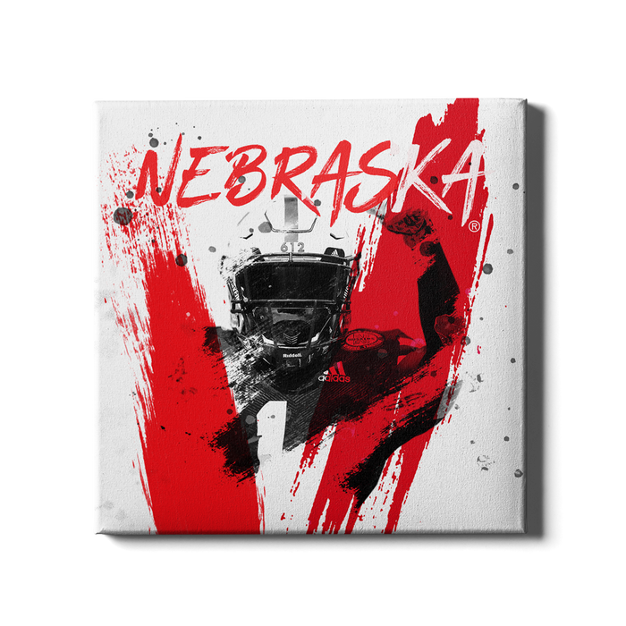 Nebraska Cornhuskers - Nebraska Paint - College Wall Art #Canvas