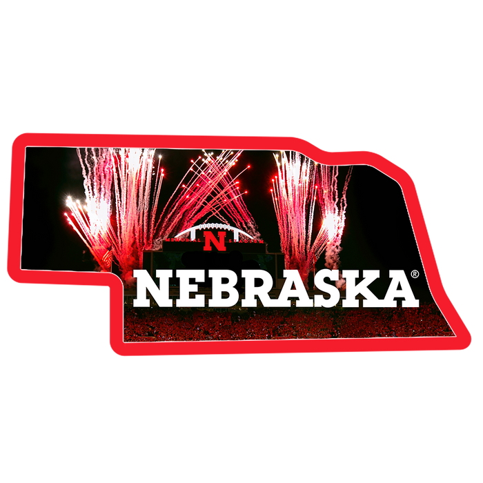 Nebraska Cornhuskers -  Nebraska State Single Layer Dimensional
