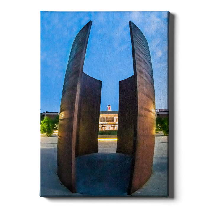 Nebraska Cornhuskers - Through Green Point - College Wall Art #Canvas
