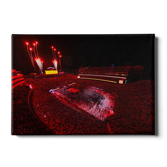 Nebraska Cornhuskers - Volleyball Day under the LED's - College Wall Art #Canvas