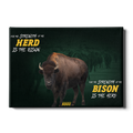North Dakota State Bison - For the Strength of the Herd - College Wall Art #Canvas