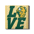 North Dakota State Bison - Love NDSU - College Wall Art #Canvas