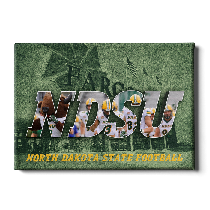 North Dakota State Bisons - NDSU Football - College Wall Art #Canvas