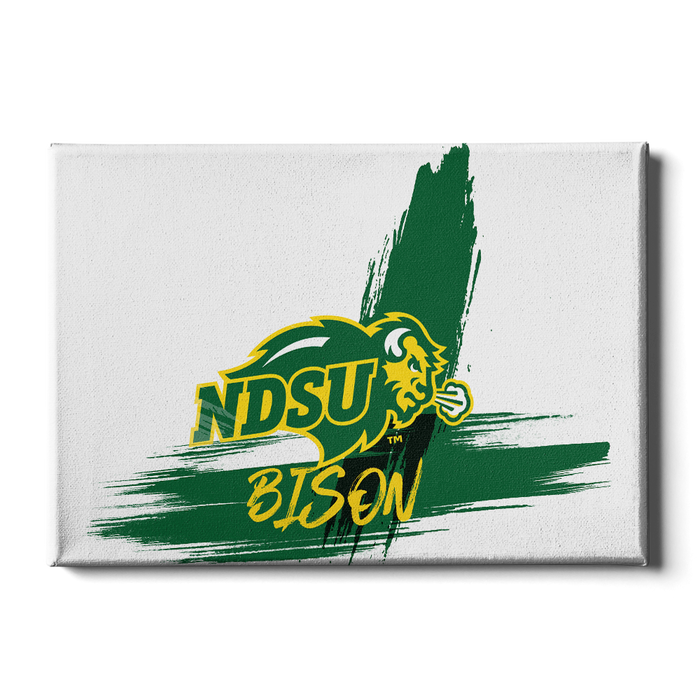 North Dakota State Bisons - Paint Ornament cutout - College Wall Art #Canvas