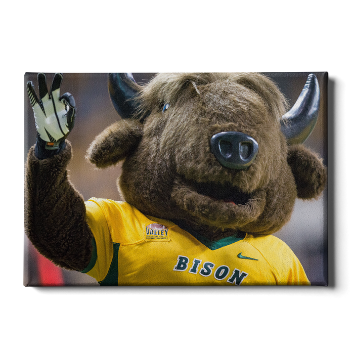 North Dakota State Bisons - Thundar Three Fingers - College Wall Art #Canvas