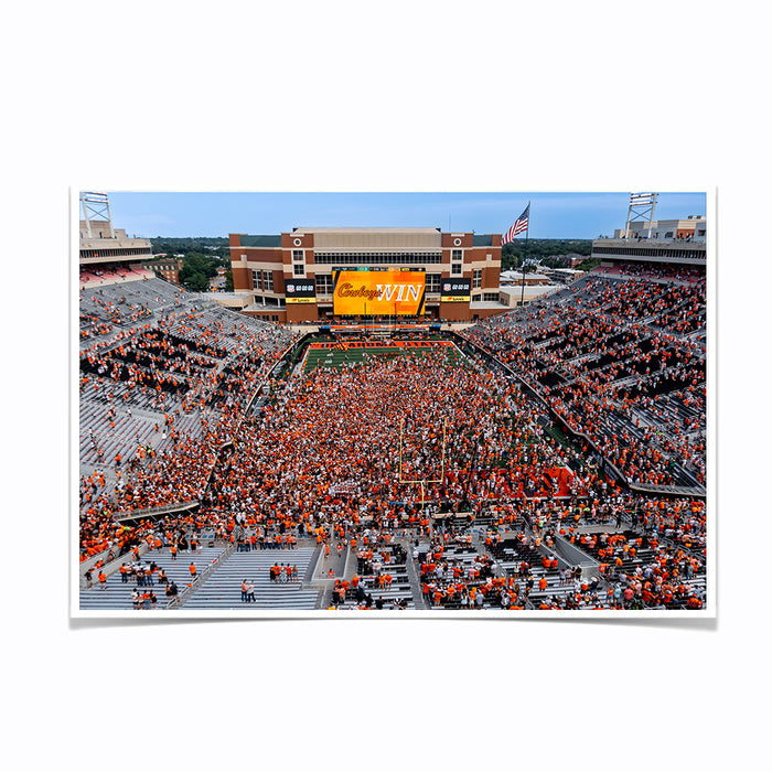 Oklahoma State Cowboys - Cowboys Win Stun Oregon - College Wall Art #Photo Poster