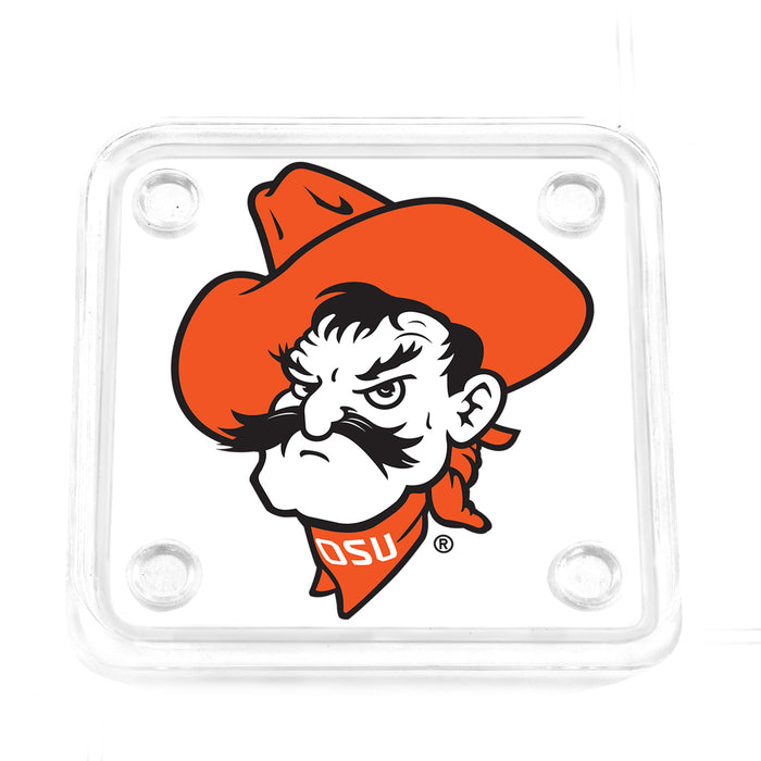 Oklahoma State Cowboys - Pistol Pete Headshot Drink Coaster