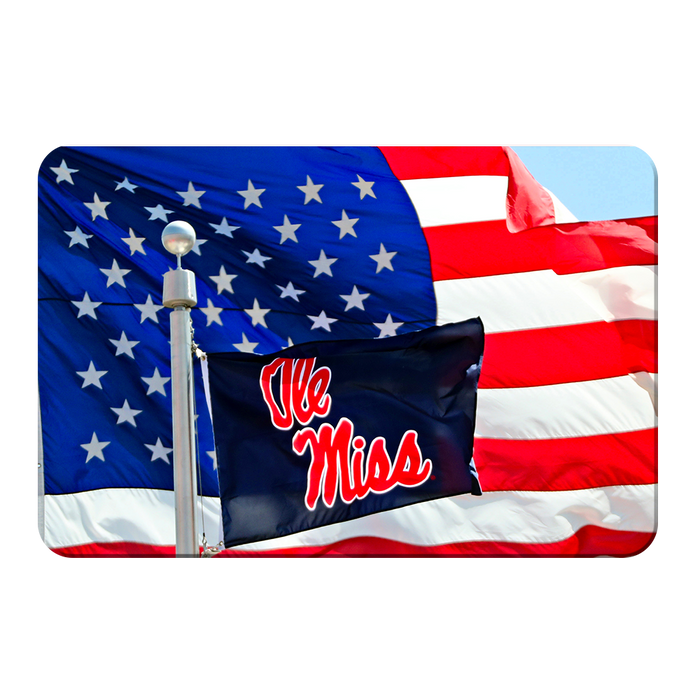Ole Miss Rebels - Born in America - College Wall Art #PVC