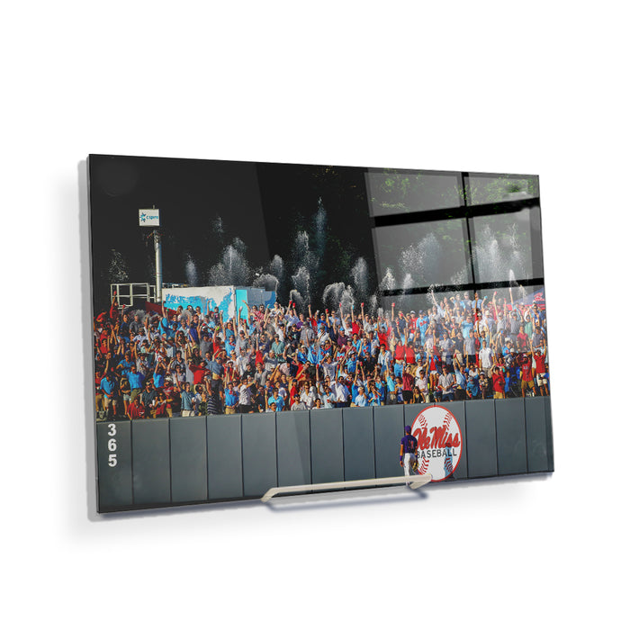 Ole Miss Rebels - Ole Miss Baseball Shower - College Wall Art #Acrylic Mini
