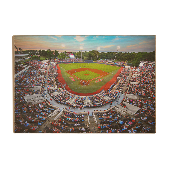 Ole Miss Rebels - Swayze Sunset - College Wall Art #Wood