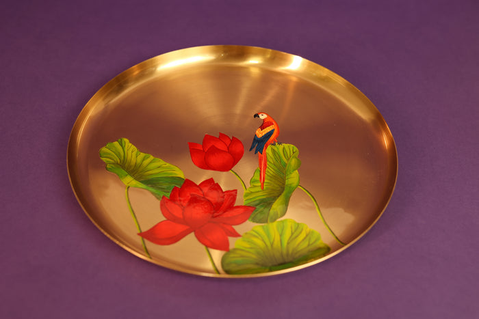 Padma Laal Tota Kansa 11" Plate